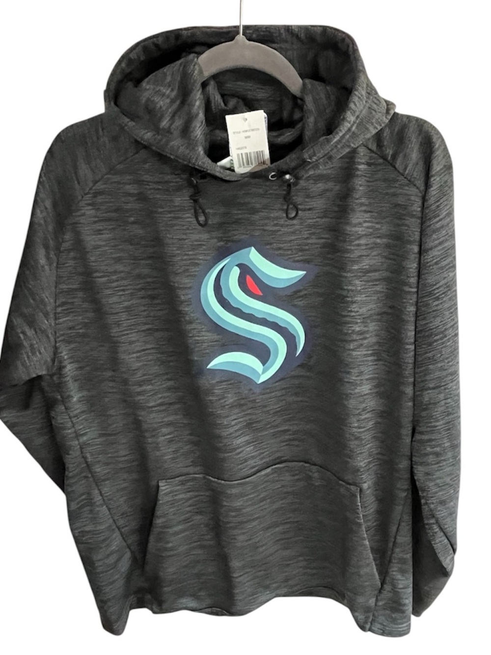 NHL Seattle Kraken Grey Hoodie Size Medium NWT